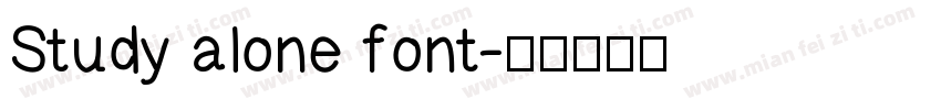 Study alone font字体转换